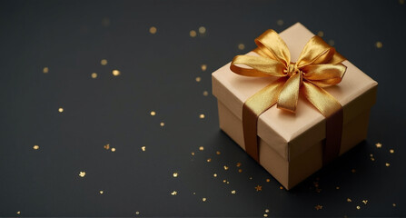 Sticker - gift box with ribbon