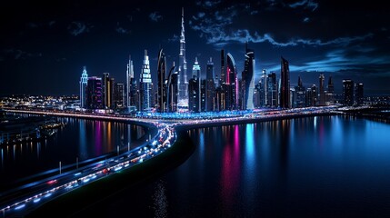 Wall Mural - A 3D UAE national day celebration with soft lighting on the right, symbolizing the unity and pride of the UAE.