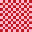 © Pattern_Talent - Seamless repeat pattern with ditsy hand drawn checkerboard in cotton candy pink and red. Soft pink and red checker for Valentines day, girls, cosmetics, teen projects and more