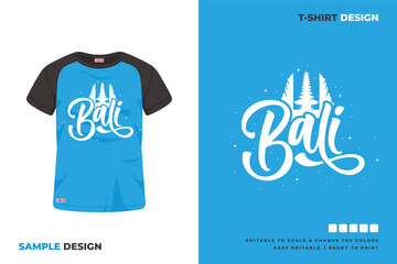 Wall Mural - bali lettering t shirt design