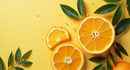 Wall Mural - orange and lemon