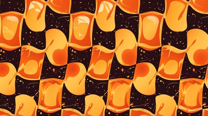 retro,vintage,checkerboard,seamless,abstract,groovy,pattern,distorted,orange,checkered,trippy,surface,texture,design,wallpaper,70s,fabric,textile,repeating,colors,psychedelic,graphic,artistic,geometri