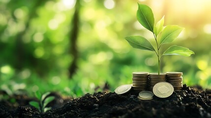 Growing Money: Plant, Coins, and Nature for Financial Success