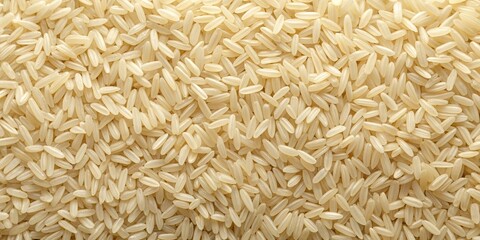 Wall Mural - Long round grain rice background, rice, grains, texture, organic, food, cooking, ingredient, healthy, white, agriculture, close up