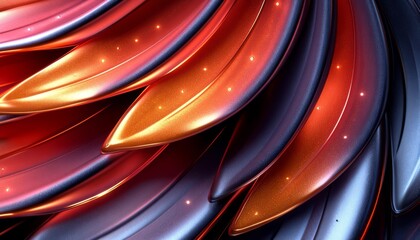 Wall Mural - Abstract Swirling Pattern of Blue, Red, and Gold