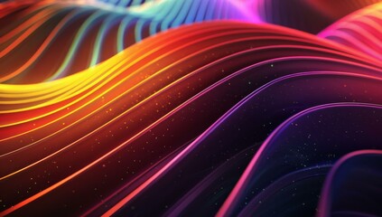 Wall Mural - a colorful abstract background with waves and wavy lines. ai.