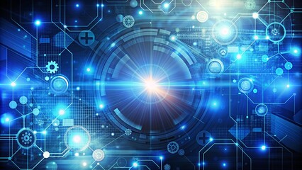 Abstract background of various technological concepts, technology, digital, innovation, future, science, internet