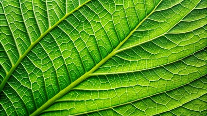 Close-up of vibrant green leaf texture, foliage, nature, organic, botany, vibrant, close-up, texture, green, fresh, plant