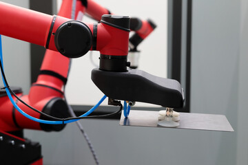 Poster - industrial robotic manipulators on production line