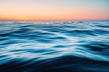 Surface of the ocean at dusk motion blur , ai