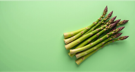 Poster - asparagus on a table