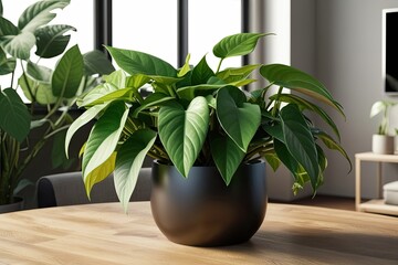 3D Artwork of Elegant Pothos Plant Showcasing Indoor Beauty and Natural Foliage