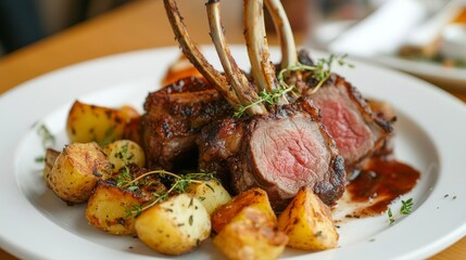 Lamb and potato dish