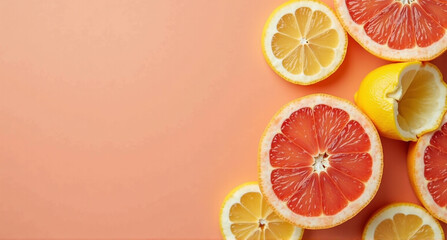 Canvas Print - citrus fruit background