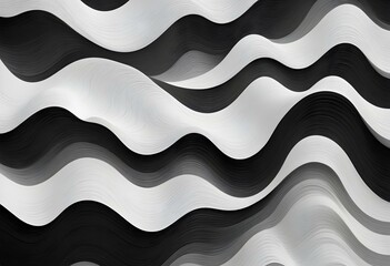 black and white wavy lines background