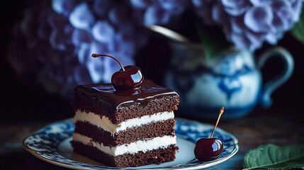 Wall Mural - chocolate cake