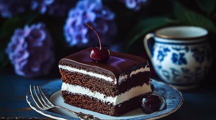 Wall Mural - chocolate cake