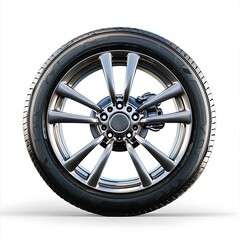 high quality Car wheels white background.