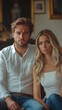 © kevin - Troubled Couple in Emotional Distress: Relationship Tension and Communication Breakdown. Young Man and Woman Sitting Apart on Sofa, Depicting Marital Conflict, Stress Management, and the Importance of
