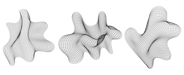 Distorted black grids