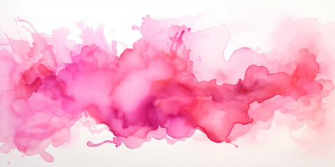 Wall Mural - pink watercolor stain