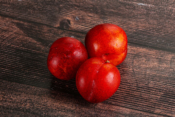 Sticker - Ripe sweet juicy red plum