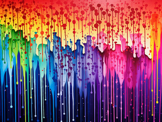 Wall Mural - rainbow Background