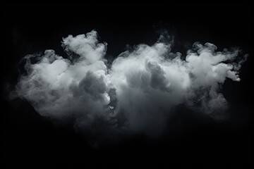 Realistic Cloud Overlay for Dark Background Projects