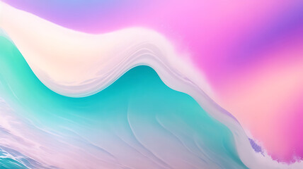 illustration modern colored wave soft pastel realistic abstract background design.