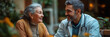 © Marta P. (Milacroft) - Doctor is discussing with a cheerful senior woman during a visit at the nursing home
