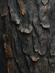 Poster - Close-up of a textured dark grey rock surface with a subtle brown hue.