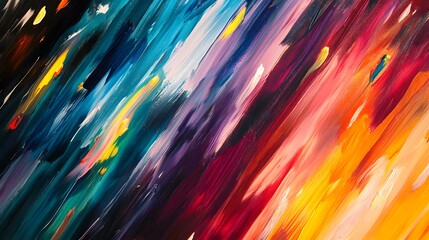 high energy light texture. A vibrant abstract painting featuring dynamic brush strokes in a spectrum of colors, evoking energy and creativity.