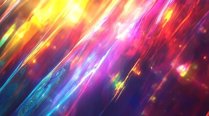 Sticker - high energy light texture. A vibrant abstract background featuring flowing colors and light reflections, perfect for creative projects and designs. 