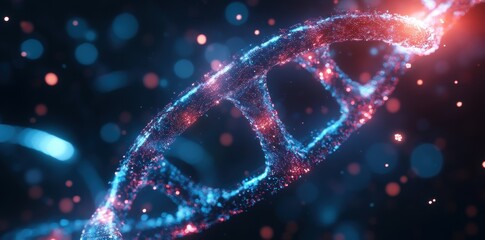 biology and taxonomy using holographic data, showcasing intricate biochemistry pathways.