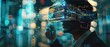 © MochSjamsul - Businessman using virtual metaverse and future digital technology