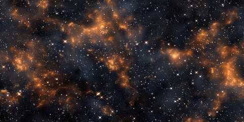 Wall Mural - Seamless Space. High Detailed Starry Night Sky Background (10000x5000)