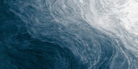 Wall Mural - abstract watercolor paint background by gradient deep blue color with liquid fluid grunge texture fo