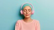 © Intelligent Horizons - A woman with cancer finds solace and peace in the therapeutic power of music as the depth of field captures her resilience hope and personal journey through this challenging experience