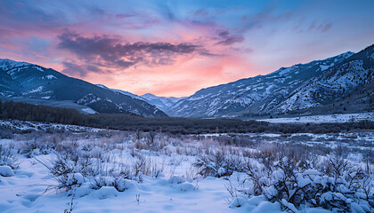 Canvas Print - landscape of mountain