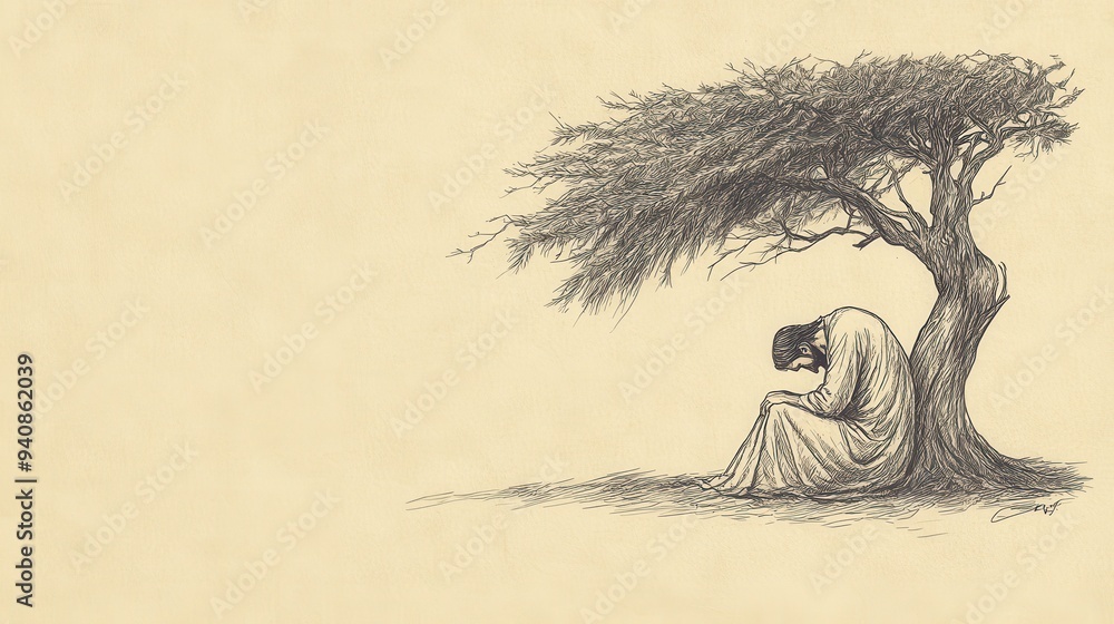 Elijah’s Despair: Seeking Refuge Under a Broom Tree, Praying for Death ...