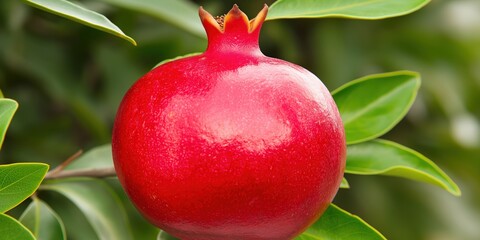 Wall Mural - Fresh Red Pomegranate Fruit