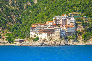 agia grigoriou monastery, mount athos, greece