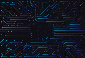 Wall Mural - Abstract digital background with technology circuit board texture. Electronic motherboard illustration. Communication and engineering concept. Vector illustration