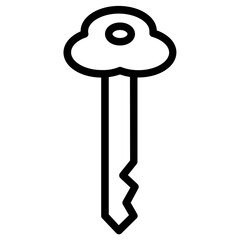 Poster - Home Keys Lock Line Icon