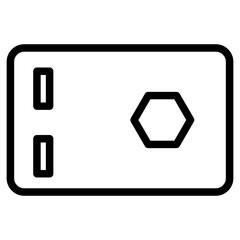 Sticker - Oney Safe Safebox Line Icon