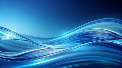 Wall Mural - Abstract blue background resembling flowing water with a subtle gradient effect, blue, abstract, background, texture, design, flowing