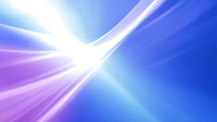 Wall Mural - Blue background with purple rays of light shining down, creating an abstract and dynamic look.