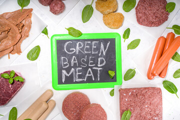 Wall Mural - Green, plant based meat