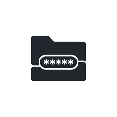 Aufkleber - Password icon symbol template for graphic and web design collection logo vector illustration