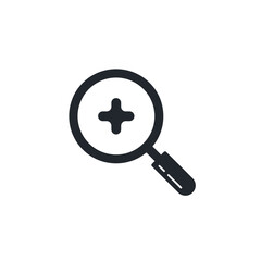 Poster - Zoom In icon symbol template for graphic and web design collection logo vector illustration